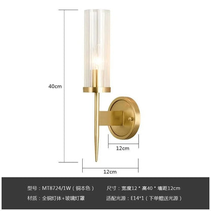 Copper Wall Sconce – Modern Industrial Lighting with Warm Glow