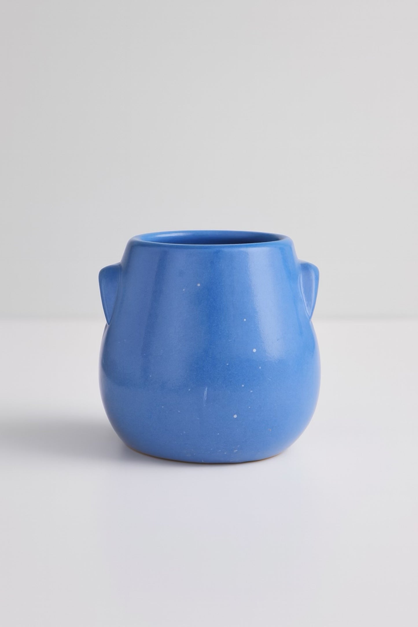 Sculptural Matte Blue Ceramic Pitcher — Mold 152 Series