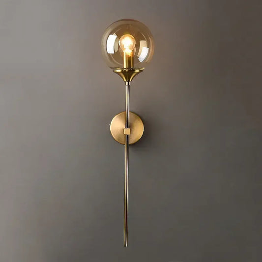 Glass Ball Sconce Wall Light - Modern Vintage Lighting