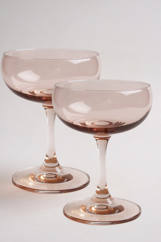 Veneto Coupe Glasses – Rosewood (Set of 2)