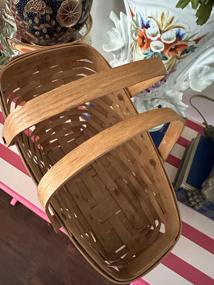Handwoven Longaberger Basket — Signed, Classic American Craft