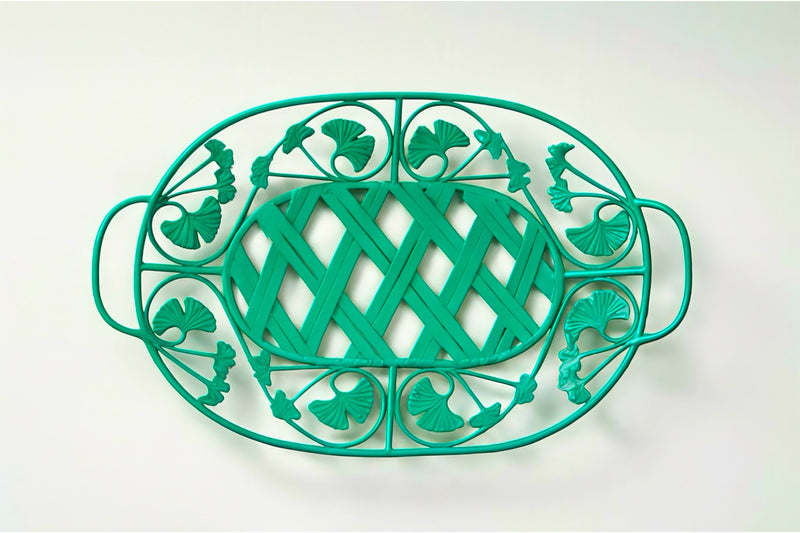 Vintage green tray 2