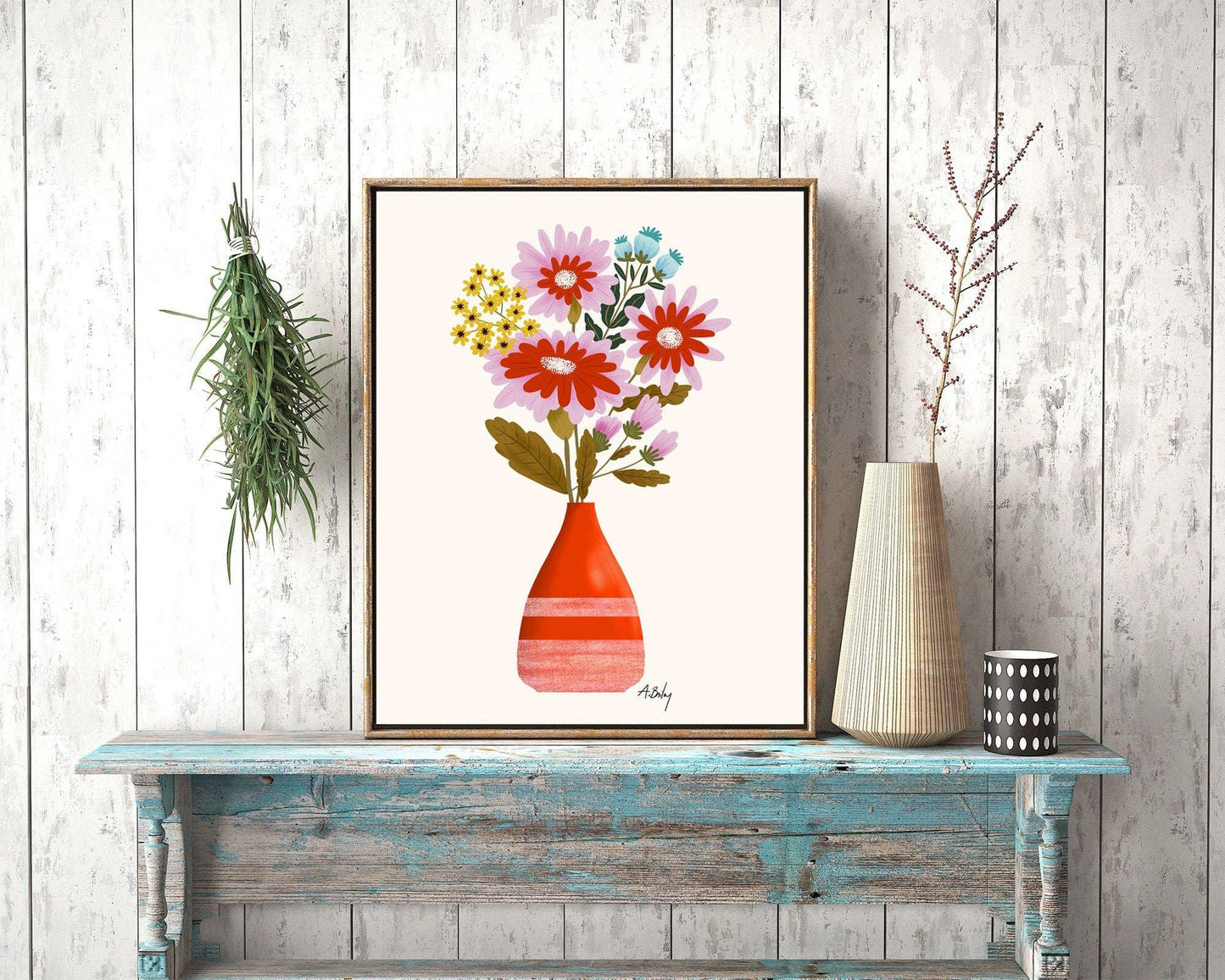 Harvest - floral illustration print