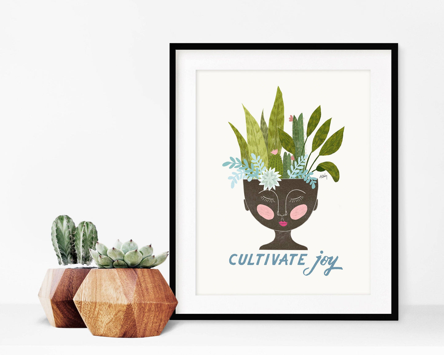 Cultivate Joy - botanical illustration print