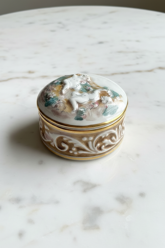 Capodimonte Trinket Box — 3/4