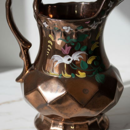 Copper Lustre Pitcher — Detail