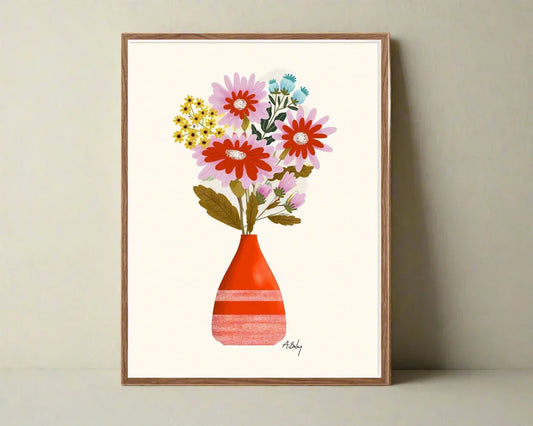 Harvest - floral illustration print