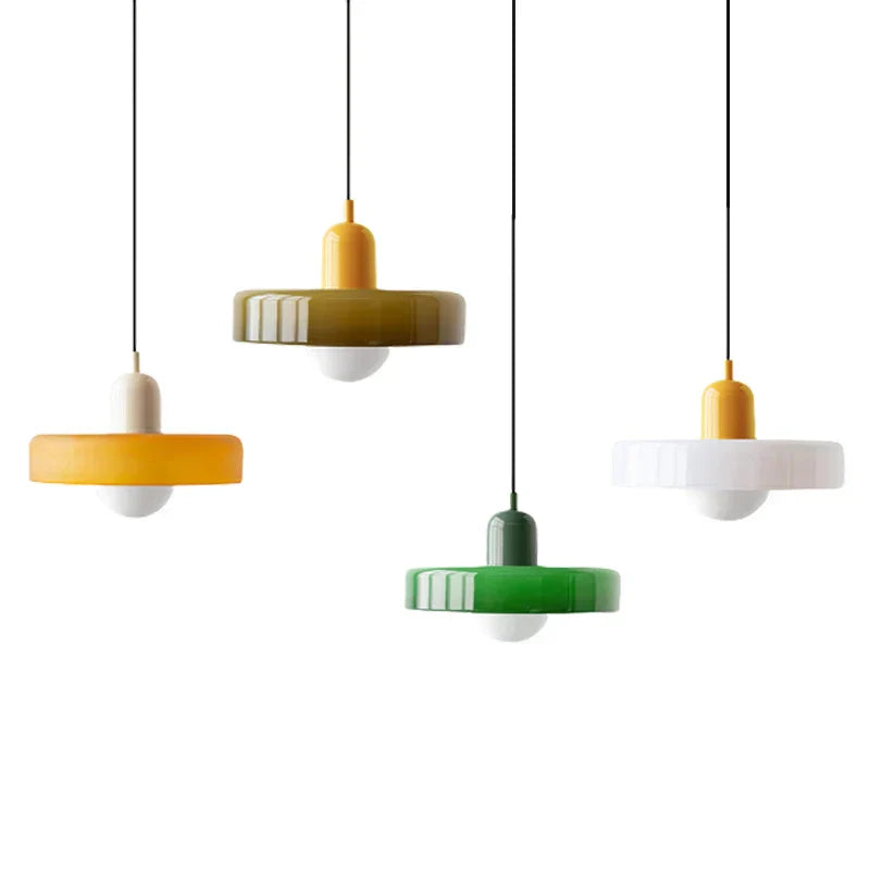 DecorBites™ Bauhaus-Inspired Glass Pendant Lighting
