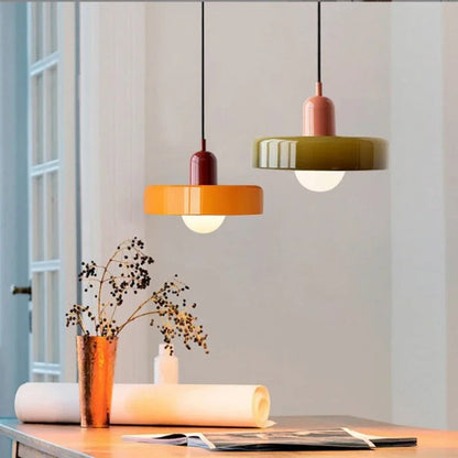 DecorBites™ Bauhaus-Inspired Glass Pendant Lighting
