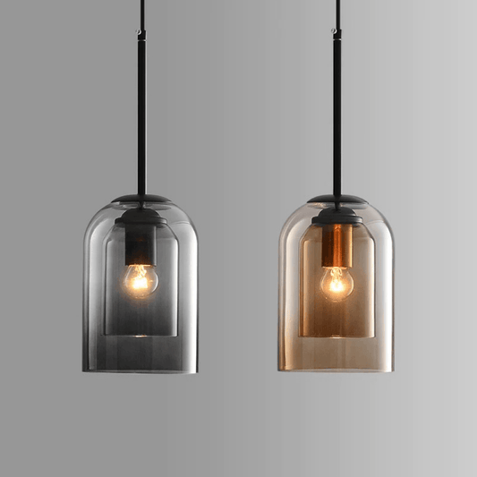 Nordic Glass Pendant Light - Amber Vintage Lighting | The Marian Collection