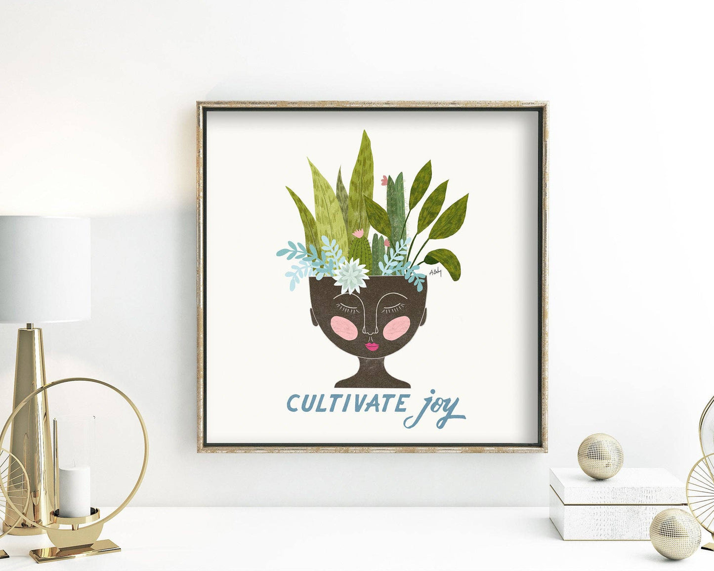 Cultivate Joy - botanical illustration print