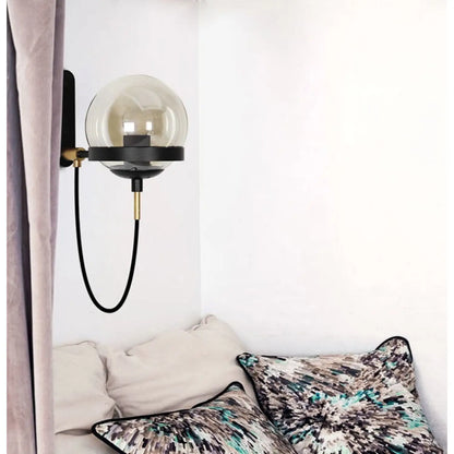 Nordic Glass Wall Sconce – Modern Retro Lighting with Warm Ambiance