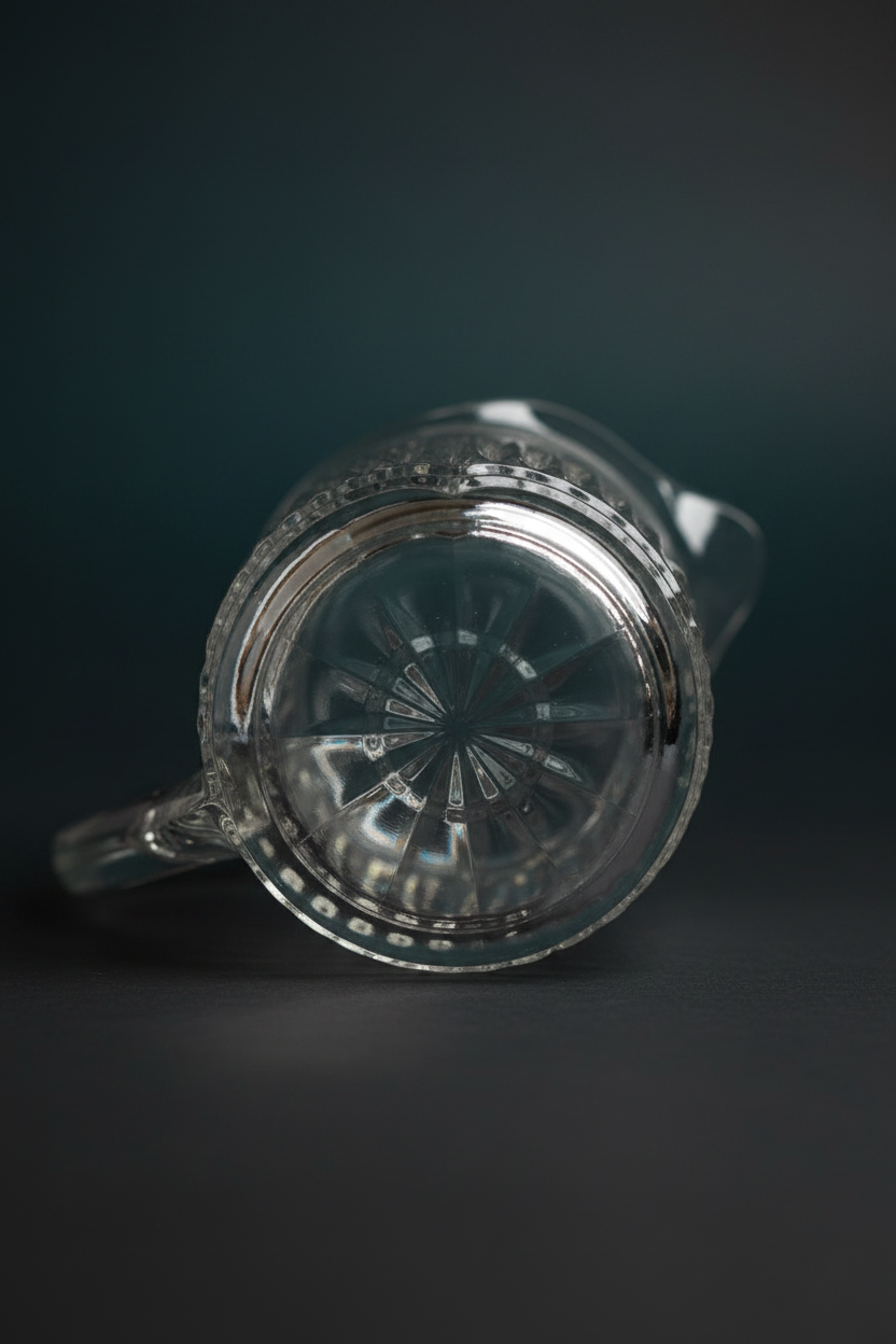 Pressed Glass Pitcher — Base Detail