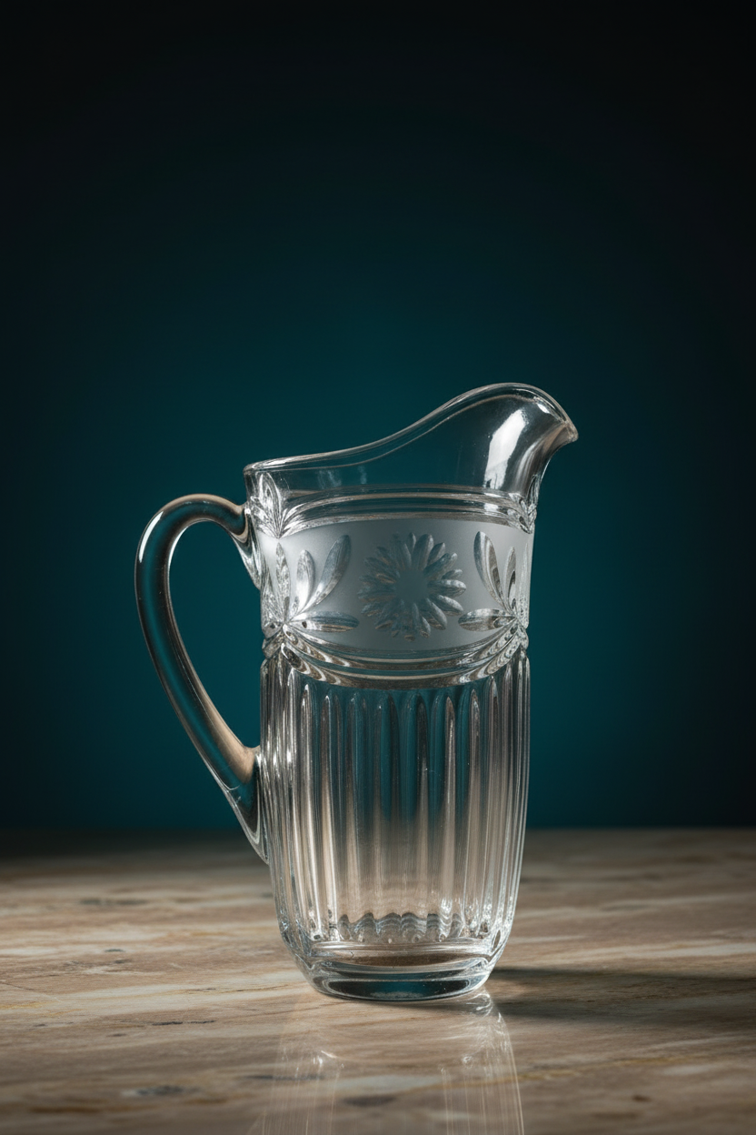 Pressed Glass Pitcher — Full Shot