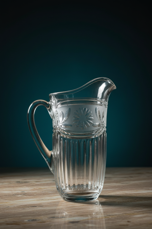 Pressed Glass Pitcher — Full Shot