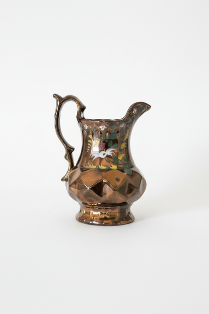 Victorian Copper Lustre Pitcher — Front